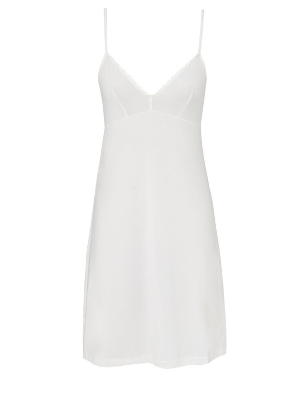 Zimmermann Ivory V-Neck Slip Mini Dress Lace Trim Size 2 US 8 M